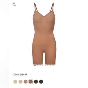 SKIMS sculpting bodysuit Mid Thigh- Sienna